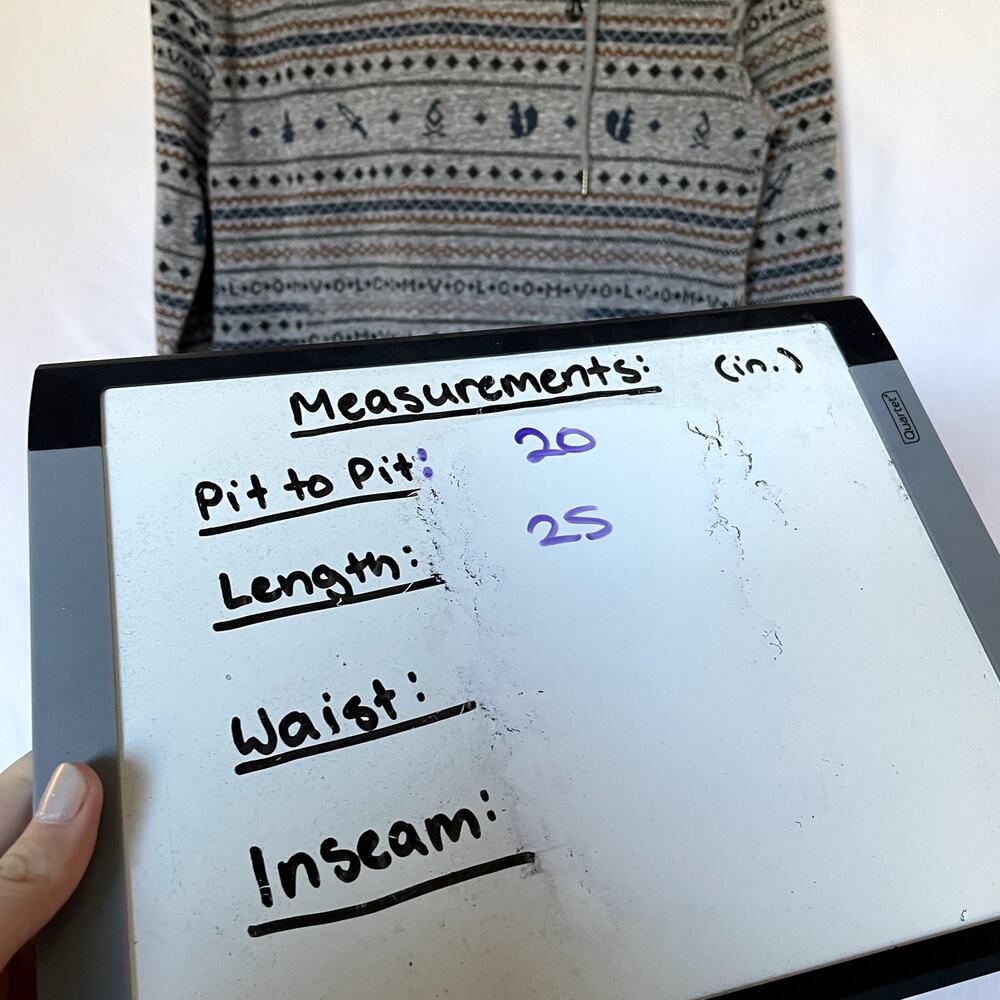 Volcom Gray Aztec Stripe Patterned Hoodie Sweater… - image 5